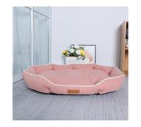 HOFUNTRE Washable Dog Cushion Bed For Crate，Orthopedic Dog Beds Large，The Fabric Has Good Wear Resistance And Bite Resistance, And Is Filled With High Resilience Material(Pink,50 * 38cm/19.7 * 15in)