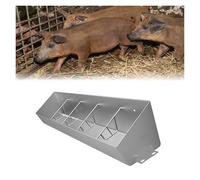 Hog Feeders Livestock for Outside/Interior, 4/5/6/6.5 Long Pig Feeders Heavy Duty, Moisture Proof Piglet Creep Feeder for Swine Farms/Chicken Coop(150x27x14cm)