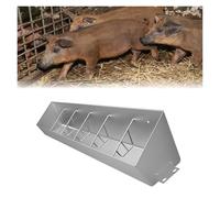 Hog Feeders Livestock for Outside/Interior, 4/5/6/6.5 Long Pig Feeders Heavy Duty, Moisture Proof Piglet Creep Feeder for Swine Farms/Chicken Coop(180x27x14cm)