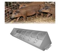Hog Feeders Livestock for Outside/Interior, 4/5/6/6.5 Long Pig Feeders Heavy Duty, Moisture Proof Piglet Creep Feeder for Swine Farms/Chicken Coop(200x27x14cm)