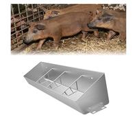 Hog Feeders Livestock for Outside/Interior, 4/5/6/6.5 Long Pig Feeders Heavy Duty, Moisture Proof Piglet Creep Feeder for Swine Farms/Chicken Coop(120x27x14cm)