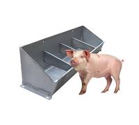 Hog Feeders Livestock Heavy Duty, 34 cm Width Large Capacity Piglet Feeder Trough, Livestock Feeder Outside/Interior for Feeding Up To 4/5/6 Hogs(120x27x14cm)