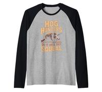 Hog Hunters Do It Until They Squeal Wild Boar Raglan Baseball Tee