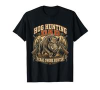Hog Hunting Men Dad Wild Boar Pig Hunter T-Shirt