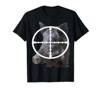 Hog Hunting Wild Boar in Scope Vector Art 1 Value Graphic T-Shirt