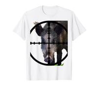 Hog Hunting Wild Boar in Scope Vector Art 2 Value Graphic T-Shirt