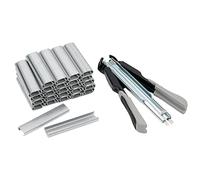 Hog Ring Plier Kit, with 2500pcs Galvanized Steel Hog Rings for Auto Feed Fence Fastener Staple Plier Nailer for Pigpen Bird cage