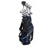 Hogan Golf FW-817 Men Right Golf Clubs Set, Stiff Flex (Graphite/Steel, 1" Longer (6'1 and up), Stiff, Right)