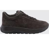 HOGAN Hi-Light Suede Calfskin Leather Sneakers with Tone-on-Tone H Logo - Size: 9½ - male