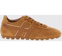 HOGAN Olympia Leather and Suede Trainers with H Logo and Serrated Sole - Size: 38½ - female