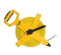 HOGARSWE Open Reel Fiberglass Tape Measure, 330 Foot Tape Measure by 1/2-Inch, Inch/Metric Scale for Engineer,Outdoor, Athletic Field, Impact Resistant ABS Shell (330FT/100M）