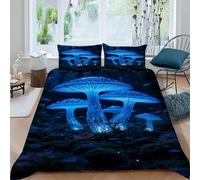 HOGDISAJD Glow Nuns Double Duvet Cover Set Blue Series 3D Print 3 Pieces Sets With Zipper Pillow Case, for Kids Teenage Super King(260x220cm)