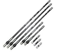 Hogdseirrs Archery Balance Bar Bow Stabilizer Rod 3-30 Inch Main Rod Sided Rod Extension Pole System Carbon Fiber Stabilizer Silencer Damping Shock Absorber for Recurve Compound Bow (Gray, 10 inch)