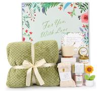HOGEE Sympathy Gift Baskets, Care Package, 10 Packs Memorial Gifts for Loss of Loved One Mom, Condolence Gifts, Miscarriage Gifts for Mom Grandma Friends - Green