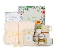HOGEE Sympathy Gift Baskets, Care Package, 10 Packs Memorial Gifts for Loss of Loved One Mom Dad Husband, Condolence Gifts, Miscarriage Gifts - White
