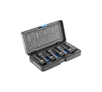 Högert Technik Set of 8 Impact Socket Spanner 1/2 Inch HEX, CrMo