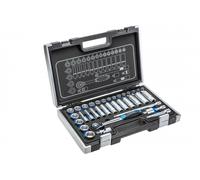 Högert HT1R465 Tool Set, Black/Blue, 3/8 Inch