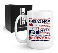 Hogg Best Mom Mug, 15 oz Ceramic Funny Mothers Day Cup, Best Mom Ever Coffee Mug, Funny Christmas Gifts for Family, Coffee Gifts for Mothers Day