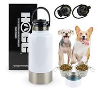 Hogg Hydro Hound, Travel Dog Water Bottle Bowl, Portable Water Bowl for Dog Mom Gifts for Women, 32oz Insulated Bottle Stainless Steel, Sublimation Two-Toned
