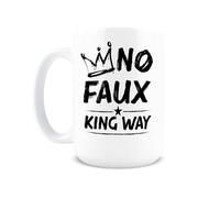 Hogg No Faux King Way Mug, 15 oz Ceramic Anti Trump Coffee Cup, No Kings Protest Coffee Mug, FDT, Antifa Merchandise, Pro Democracy Gifts, Is He Dead Yet Protest