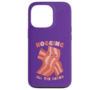 Hogging All The Bacon Cute Funny Food Lover Case for iPhone 13 Pro