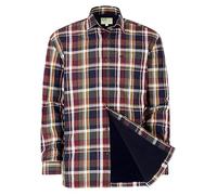 Hoggs of Fife Arran Microfleece Lined 100% Cotton Shirt - cotton, pre washed outer fabric, polyester 240g lining