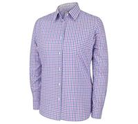Hoggs of Fife Becky Ii Ladies Cotton Shirt - Pink/Blue 12 Blue 12 Blue