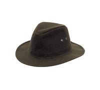 Hoggs of Fife Caledonia Waxed Hat Small Olive/BrownSmallOlive/Brown Hats (52365) Men's