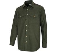 Hoggs of Fife Dunvegan Heavyweight Flannel Shirt Loden Medium Brown Medium