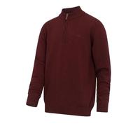 Hoggs of Fife Falkirk 1/4 Zip Pullover - Berry Red MediumMedium