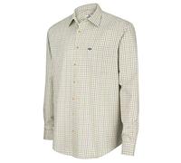 Hoggs of Fife Inverness Cotton Tattersall Shirt - Navy/Olive XX-Large Blue