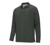 Hoggs of Fife Moffat LS Rugby Shirt - Forest 100% cotton, Peached jersey for a soft feel