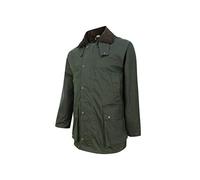 Hoggs of Fife Padded Waxed Jacket Olive - 500gsm medium weight cotton cloth, Iconic tartan lining, lightly wadded for insulation