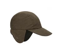 Hoggs of Fife Struther Waterproof Hunt Cap Dark Green - 90% Polyester 10% Nylon, Earflaps Lined with Pile Fleece