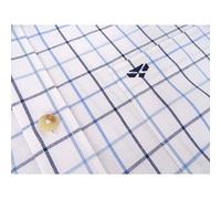 Hoggs of Fife Viscount Premier Tattersall Shirt White/Navy Check 18" Check 18"