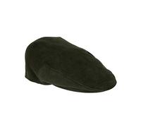 Hoggs of Fife Waterproof Moleskin Cap Dark Olive Small/Medium GreenSmall/MediumGreen Hats (52365) Men's Waterproof