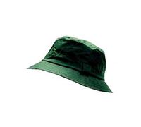 Hoggs of Fife Wax Bush Hat Olive - 100% Cotton Cuprawax, Tartan Lining in Polycotton