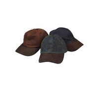 Hoggs of Fife Waxed Baseball Cap Navy One Size BlueOne SizeBlue Hats (52365) Men's