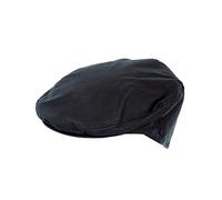 Hoggs of Fife Waxed Cap Navy - 100% Cotton, Tartan Lining in polycotton