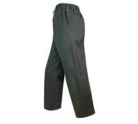 Hoggs of Fife Waxed Overtrousers Olive - 100% Cotton single fold waxed, Elasticated waist
