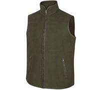 Hoggs of Fife - Men's Woodhall Fleece Waistcoat/Gilet Bodywarmer/Sleeveless Jacket - Fleece Gilets - Green Medium