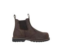 Hoggs of Fife Zeus Safety Dealer Boots Crazy Horse Brown - Full Grain Leather, Goodyear Welted Construction