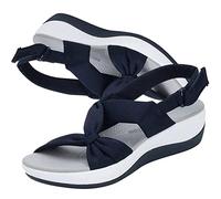 Hoghaki Women's Dr. Care Orthopedic Arch Support Reduces Comfy Sandal, Orthopedic Sandals for Women Arch Support, Comfortable Good Arch Support Strappy Walking Sandals for Women