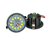 HOGJIM AGIPS Household lights 30pcs/lot LED Integrated Light Source 3W/5W/7W AC220V Repair Crystal Lamp Ceiling Lamp Chandelier Light Source Accessories low voltage bulbs (Size : Round bi-colour 3W)