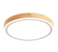 HOGNYAU Japanese Ultra-thin Ceiling Lamp Wooden Bedroom Close To Ceiling Light Fixtures Modern And Simple Nordic LED Living Room Flat Ceiling Lighting 6000K Cold White Energy Saving Ceiling Lights