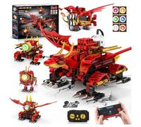 HOGOKIDS 5 in 1 Dragon Robot Building Block Set