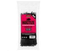 HOGTIZE Black Cable Ties 300 Pack (3.6mm x 300mm | 2.5mm x 200mm | 2.5mm x 100mm) PA66 Nylon Zip Ties, Self-Locking Cable Ties (300, Black, 30/20/10 cm)