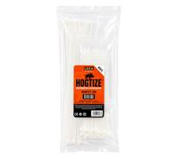 HOGTIZE White Cable Ties 300 Pack (3.6mm x 300mm, 2.5mm x 200mm, 2.5mm x 100mm) (PA66 Nylon) Zip Ties, Self-Locking Cable Ties (300, White, 30/20/10 Centimeters)