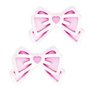 hogtnd 1 piece / 2 pieces exquisite hand-woven wooden bows, art piece, decorative ornament for various holidays, romantic gift, symmetrical desk decoration piece