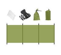 hogtnd 1 Set Portable Waterproof Windproof Camping Wind Screen with PU Coating Suitable for Various Outdoor Activity in 3 Color Outdoor Tent Windbreak Thin Camping Screen